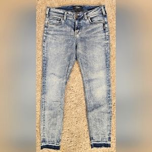 Women's Silver Jeans Co. Avery Ankle Skinny Jeans sz 30 (3t)